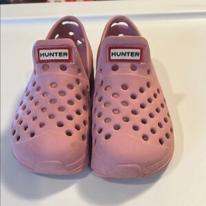 Hunter Pink Water Shoes Slip-On Perforated Design